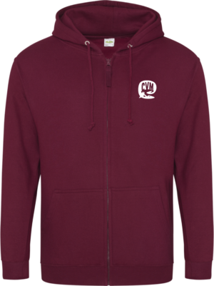 Sweat zippé bordeaux Café du Vieux Monde