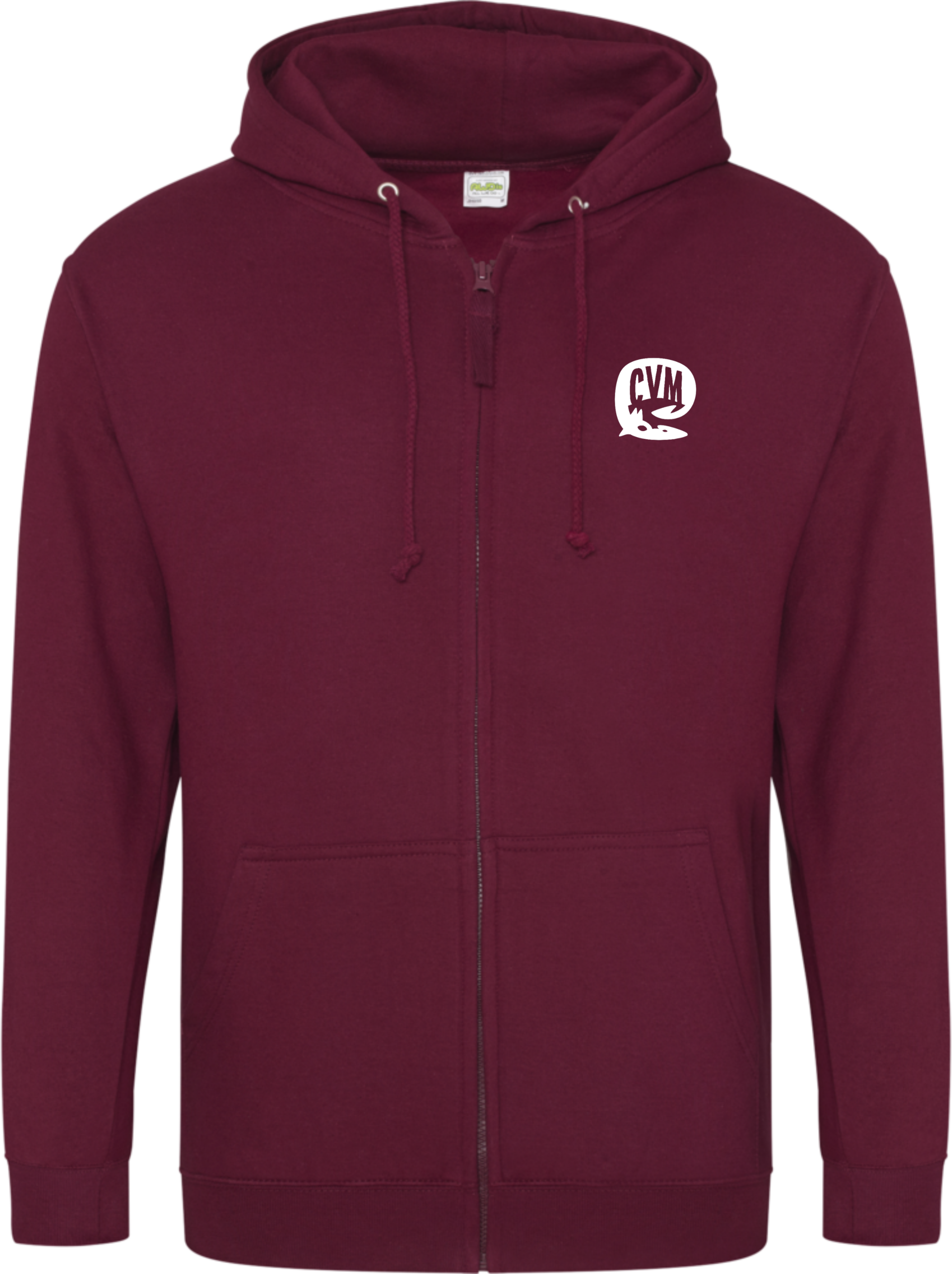 Sweat zippé bordeaux Café du Vieux Monde